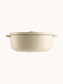 Ovale braadpan Doelle met antiaanbaklaag, Gietijzer met keramische antiaanbaklaag, Off White, L 40 cm, B 29 cm, H 16 cm