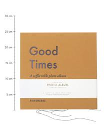 Album photo Good Times, Jaune, gris, blanc, noir, long. 25 x larg. 25 cm