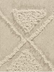 Tappeto in cotone con motivo taftato Tribu, 97% cotone riciclato, 3% altre fibre, Crema, Larg. 120 x Lung. 160 cm (taglia XS)