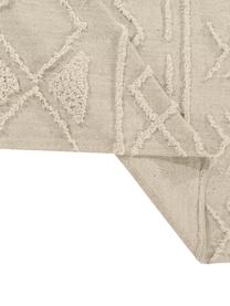 Ethno Teppich Tribu mit getuftetem Muster, Flor: 97% recycelte Baumwolle, , Grau, Beige, B 120 x L 160 cm (Grösse S)