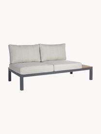 Garten-Lounge-Set Elias, 4-tlg., Gestell: Aluminium, pulverbeschich, Webstoff Hellbeige, Sperrholz, Anthrazit, B 246 x T 246 cm