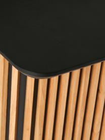 Mesa de comedor extensible Linea, Negro, roble, An 180-230 x F 75 cm