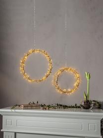 Couronne de Noël LED avec fonction minuterie Winny, Ø 28 cm, Doré, Ø 28 cm