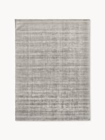 Tapis en viscose tissé main Jane, Gris, larg. 200 x long. 300 cm (taille L)