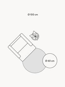 Rond kinderkleed Orwen in katoen, handgeweven, 100% katoen, Crèmewit, Ø 100 cm