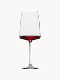 Kristall-Weingläser fruchtig & fein Vivid Senses, 2 Stück, Tritan-Kristallglas

Bring den Glanz von Kristallglas auf Deinen Esstisch! Das Glas ist außergewöhnlich transparent und schwer, dadurch fühlt es sich wertig an und sieht gleichzeitig auch noch gut aus. Zudem machen die filigranen Schliffe jedes Stück zu einem besonderen It-Piece, das sowohl praktisch als auch schön ist., Transparent, Ø 9 x H 24 cm, 530 ml