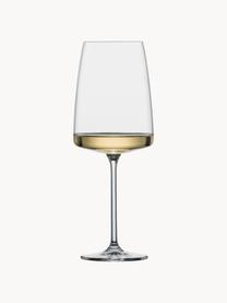 Křišťálové sklenice na víno Vivid Senses, 2 ks, Tritanové křišťálové sklo

Vneste lesk křišťálového skla na svůj jídelní stůl! Sklo je výjimečně průhledné a těžké, což znamená, že působí hodnotně a zároveň dobře vypadá. Navíc filigránské výbrusy dělají každý kusu výjimečný kousek, který je praktický i krásný., Transparentní, Ø 9 cm, V 24 cm, 530 l