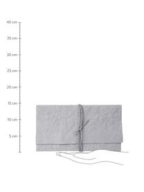 Umschlag Soft, Papier, Grau, 27 x 15 cm