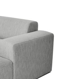 Ecksofa Melva (4-Sitzer) in Grau, Bezug: Polyester Der hochwertige, Gestell: Massives Kiefernholz, Spa, Füße: Kiefernholz, Webstoff Grau, B 319 x T 144 cm