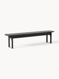 Banc Apollo, Bois de chêne, noir laqué, larg. 200 x prof. 37 cm