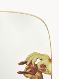 Designer Wandspiegel Lipsticks, Spiegelfläche: Spiegelglas, Rahmen: Mitteldichte Holzfaserpla, Mehrfarbig, B 62 x H 140 cm