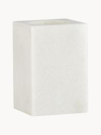 Marmor-Zahnputzbecher Andre, Marmor, Weiß, marmoriert, B 7 x H 11 cm