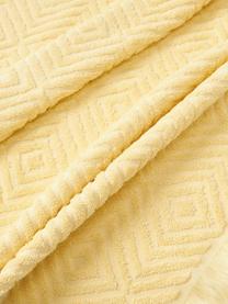 Sada ručníků se strukturovaným vzorem Jacqui, různé velikosti, 100 % bavlna
Střední gramáž, 480 g/m²

Materiál použitý v tomto produktu byl testován na škodlivé látky a certifikován podle STANDARD 100 od OEKO-TEX®, 8135CIT, CITEVE., Světle žlutá, 3dílná sada (ručník pro hosty, ručník a osuška)