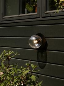 Exteriérové nástěnné svítidlo Liila, Černá, transparentní, Ø 17 cm, V 17 cm