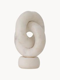 Marmor-Kerzenhalter Goa, Marmor, Weiss, marmoriert, Ø 13 x H 20 cm