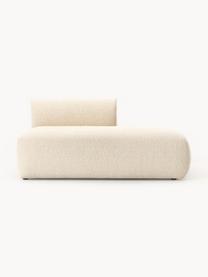 Modulaire bouclé chaise longue Sofia, Bekleding: bouclé (100% polyester) M, Frame: sparrenhout, spaanplaat, , Poten: kunststof Dit product is , Bouclé lichtbeige, B 159 x D 103 cm, rugleuning links