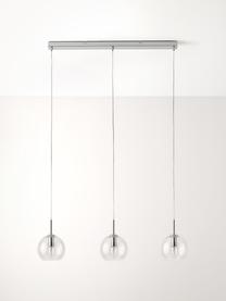 Lampa wisząca Hamilton, Stelaż: metal chromowany, Transparentny, S 81 x W 13 cm