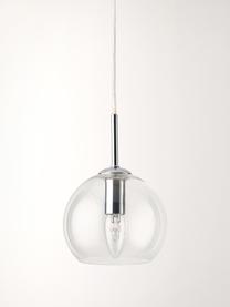 Lampa wisząca Hamilton, Stelaż: metal chromowany, Transparentny, S 81 x W 13 cm