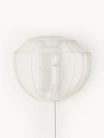 Wandlamp Beau van netstof met stekker, Lamp: vermessingd metaal, Goudkleurig, B 30 x H 22 cm