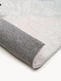 Tapis à poils ras Mara, 100 % polyester, Tons gris, blanc, larg. 120 x long. 170 cm (taille S)