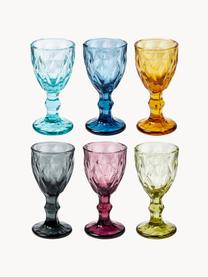Vasos chupito con relieves Prisma Ocean, 6 uds., Vidrio, Multicolor, Ø 5 x Al 11 cm, 40 ml