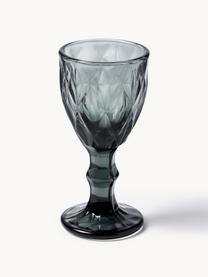Set di 6 bicchierini con motivo in rilievo Prisma, Vetro, Multicolore, Ø 5 x Alt. 11 cm, 40 ml