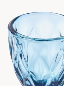 Schnapsgläser Prisma mit Strukturmuster, 6er-Set, Glas, Bunt, Ø 5 x H 11 cm, 40 ml