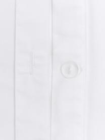 Haftowana pościel z bawełny z chwostami Inda, Biały, 155 x 220 cm + 1 poduszka 80 x 80 cm