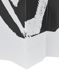 Tenda da doccia bianca/nera Zerba, 100% plastica (PEVA), Nero, bianco, Larg. 180 x Lung. 200 cm