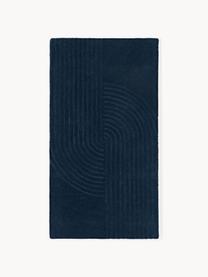 Tapis en laine tuftée main Mason, 100 % laine, certifiée RWS

Les tapis en laine peuvent perdre des fibres lors des premières semaines et des peluches peuvent se former, ce phénomène est naturel et diminue à mesure de votre usage et du temps, Bleu foncé, larg. 80 x long. 150 cm (taille XS)