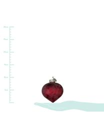 Décorations de sapin de Noël Velma, 2 pièces, Rouge grenade