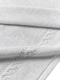 Handtuch Cordelia, in verschiedenen Größen, 100 % Baumwolle, Hellgrau, Handtuch, B 50 x L 100 cm, 2 Stück