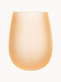 Verres à eau Happy Hour, 6 élém., Verre, Tons orange et brun, mat, Ø 7 x haut. 11 cm, 500 ml