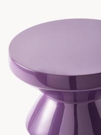 Kulatý odkládací stolek Zig Zag, Lakovaná umělá hmota, Fialová, Ø 36 cm, V 46 cm