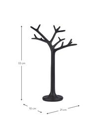 Stand portagoielli Tree, Poliresina, Nero, Larg. 21 x Alt. 33 cm