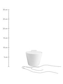 Porzellan Milch- & Zucker-Set Stripeless, 2-tlg., Porzellan, Weiß, Set mit verschiedenen Größen