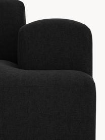 Sofa Melva (2-Sitzer), Bezug: 100% Polyester Der hochwe, Gestell: Massives Kiefernholz, Spa, Webstoff Schwarz, B 198 x T 101 cm