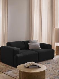 Sofa Melva (2-Sitzer), Bezug: 100% Polyester Der hochwe, Gestell: Massives Kiefernholz, Spa, Webstoff Schwarz, B 198 x T 101 cm