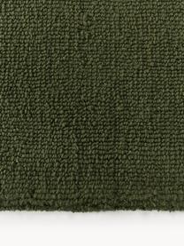 Tapis en coton tissé main Lora, Vert olive, larg. 80 x long. 150 cm (taille XS)