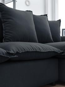 Sofá cama rinconero Mona, con espacio de almacenamiento, Tapizado: 100% poliéster, repelente, Estructura: madera aglomerado, Patas: plástico, Gris antracita, An 230 x F 170 cm