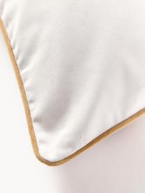 Housse de coussin en coton au design Cookies de Kera Till, Blanc cassé, ocre, multicolore, larg. 50 x long. 50 cm