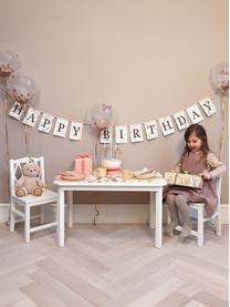 Krzesło dla dzieci Harlequin, Drewno brzozowe, płyta pilśniowa (MDF), malowane farbą wolną od LZO, Drewno brzozowe lakierowane na biało, S 30 x W 58 cm