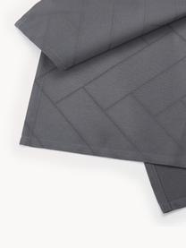 Stoffservietten Tiles, 4 Stück, 100 % Baumwolle, Anthrazit, B 45 x L 45 cm