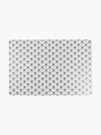 Placemats Deco Life, 6 stuks, PVC-kunststof, Antraciet, wit, B 30 x L 45 cm