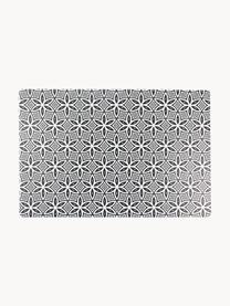 Placemats Deco Life, 6 stuks, PVC-kunststof, Antraciet, wit, B 30 x L 45 cm