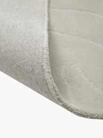 Wollen vloerkleed Aaron, handgetuft, Bovenzijde: 100% wol, Onderzijde: 100% katoen Bij wollen vl, Greige, B 300 x L 400 cm (maat XL)