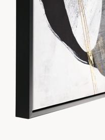Impression numérique avec cadre Sketch, Tons gris et beige, noir, larg. 50 x haut. 50 cm