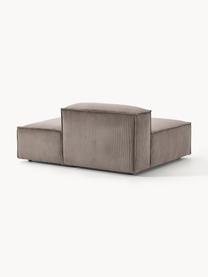 Chaise longue module Lennon van corduroy, Bekleding: corduroy (92% polyester, , Frame: massief grenenhout, multi, Poten: kunststof Dit product is , Corduroy taupe, B 150 x D 119 cm, rugleuning rechts