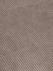 Ottomane-Modul Lennon aus Cord, Bezug: Cord (92 % Polyester, 8 %, Gestell: Massives Kiefernholz, Spe, Füße: Kunststoff Dieses Produkt, Cord Taupe, B 150 x T 119 cm, Rückenlehne rechts