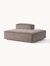 Chaise longue module Lennon van corduroy, Bekleding: corduroy (92% polyester, , Frame: massief grenenhout, multi, Poten: kunststof Dit product is , Corduroy taupe, B 150 x D 119 cm, rugleuning rechts